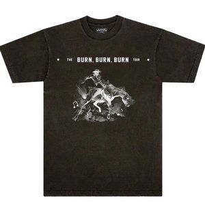 Zach Bryan Black Bucking Bronco Tee in Size Medium - NWT $150